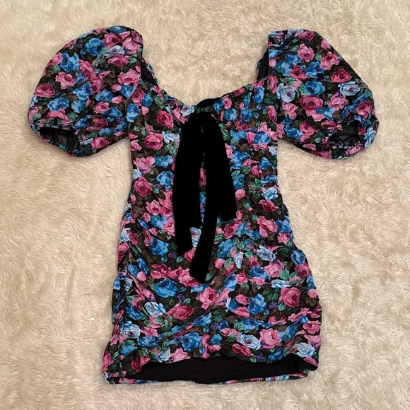 For Love & Lemons Floral Marley Mini Dress - Size Small - Picture 5 of 9